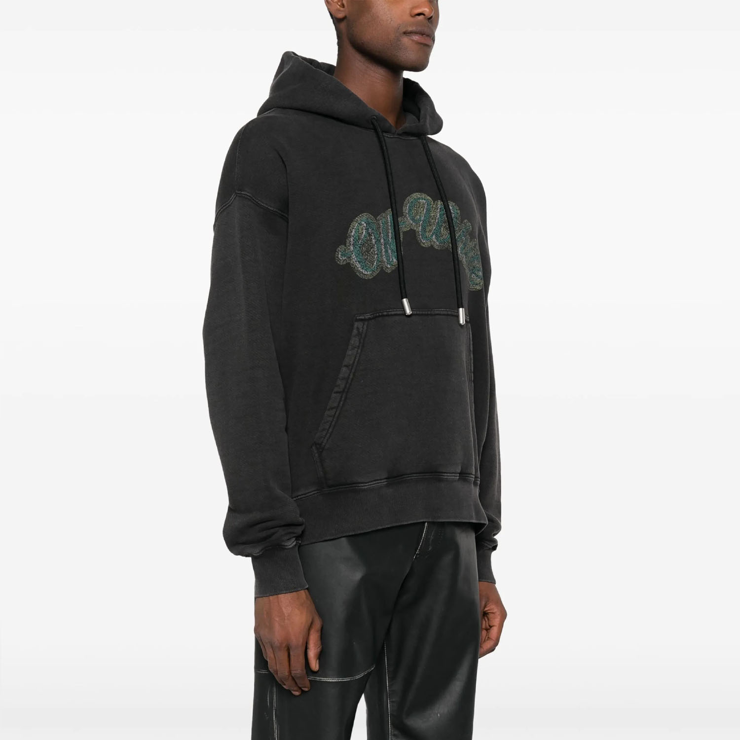 Худі Off White Green Bacchus Skate Hoodie Black College за